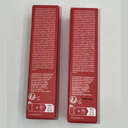 Lot Of 2 LANEIGE Lip Glowy Balm- 2 Berry - Hydrates & Tint- Great Price!