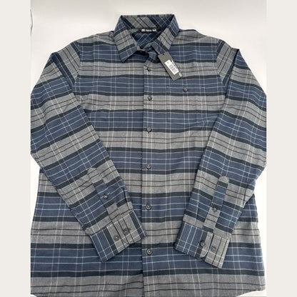 $145 Travis Mathew Men’s Button Long Sleeve Plaid Shirt-Hydroplane -Medium -New