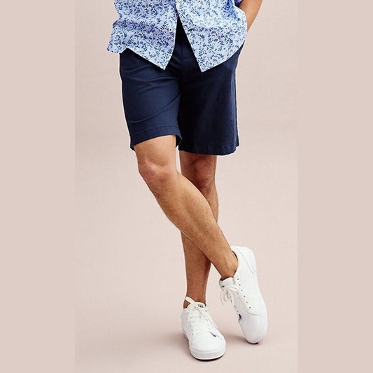 $70 Tommy Hilfiger Men's Brooklyn 1985 Chino 9” Shorts-Navy-30W- New Tags