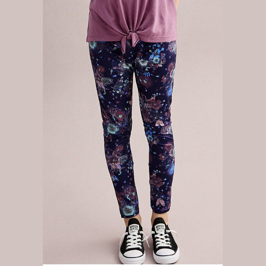 Converse Girls' Printed High Rise Leggings - Multi Floral - Girls XLarge-New $30