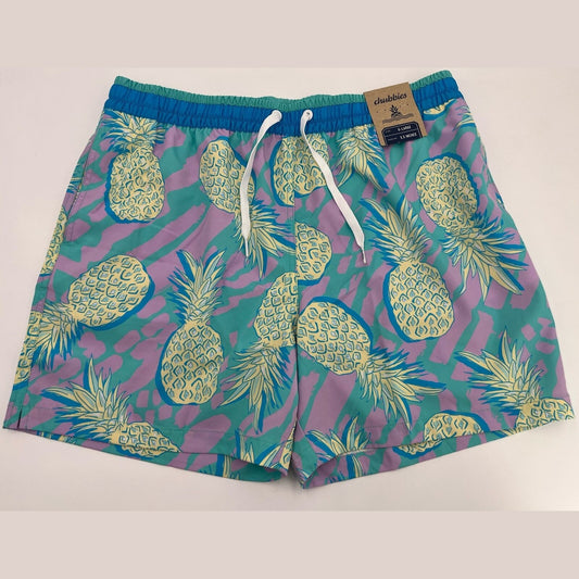 Chubbies Men's Stretch Swim Trunks 5.5" The Low Tides-Multi-X-Large-New $70