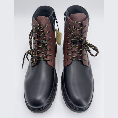 Aldo Men’s Mayfair Lace Boots - Black/Brown- Size: 10M - NEW - Retail $149