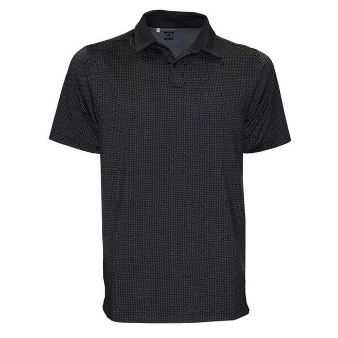 $78 Under Armour Golf Men's T2 Half Moon Polo Shirt- Black/Grey - Medium-New Tag