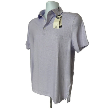 $59 Kenneth Cole Men’s Pique Cooling Performance Polo Shirt UPF 50-Orchid-Small