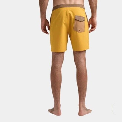 $68 Roark Men’s Chiller 17” Mixtape Boardshorts Trunks-Gold Yellow -30W- New Tag