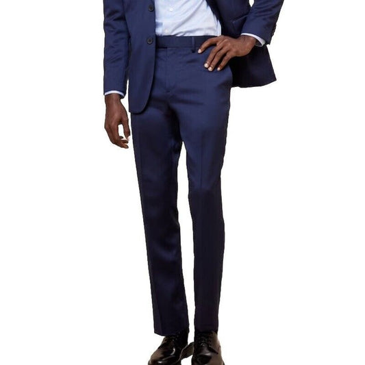 $150 Banana Republic Men’s Modern Classic Satin Suit Trouser Pants-Navy- 33Wx32L