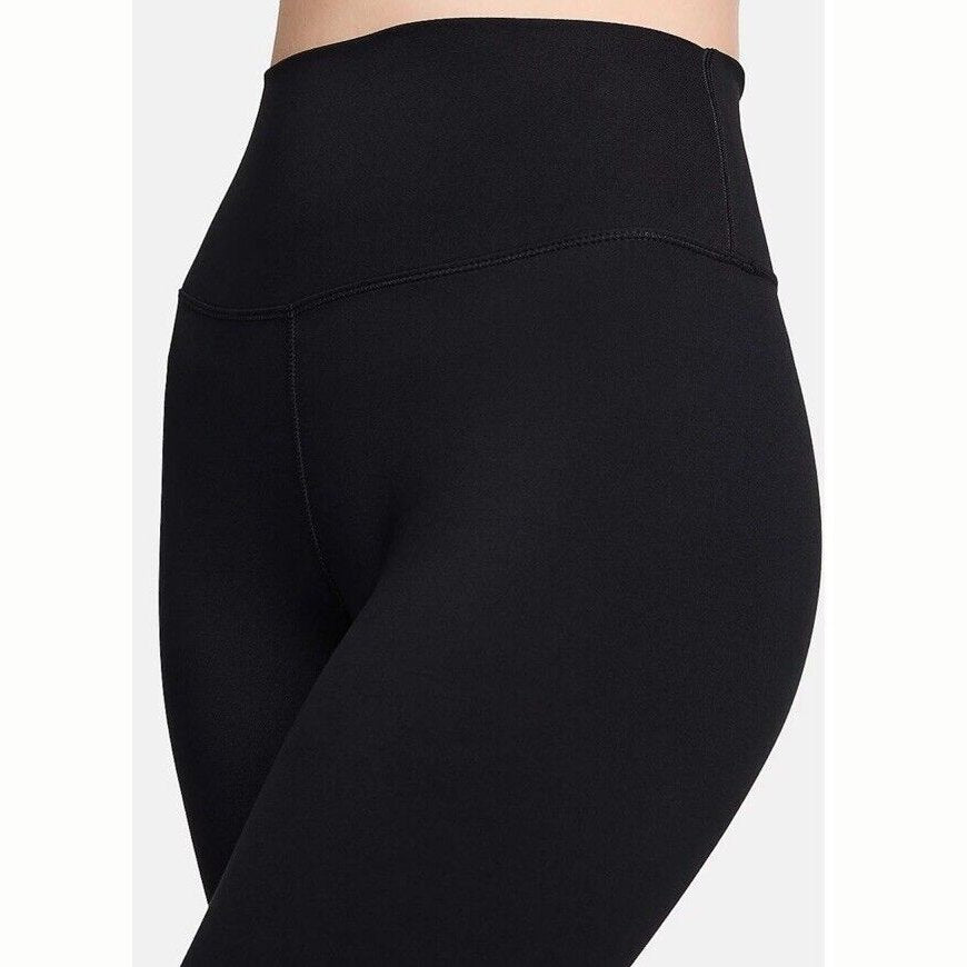 $55 Nike One Women’s Dri-Fit High Waisted Cropped- FN3236 -Black- Medium