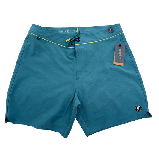 $66 Roark Men’s Passage RB433  17” Boardshorts-Hydro Blue -Size: 31W-New Tags