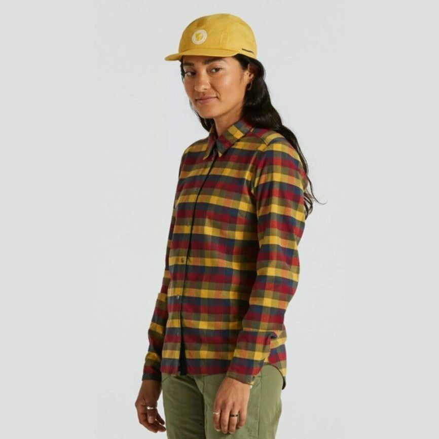 $180 FjallRaven Women’s Rider’s Flannel Plaid Thick Shirt- Flag Multi-Small-New