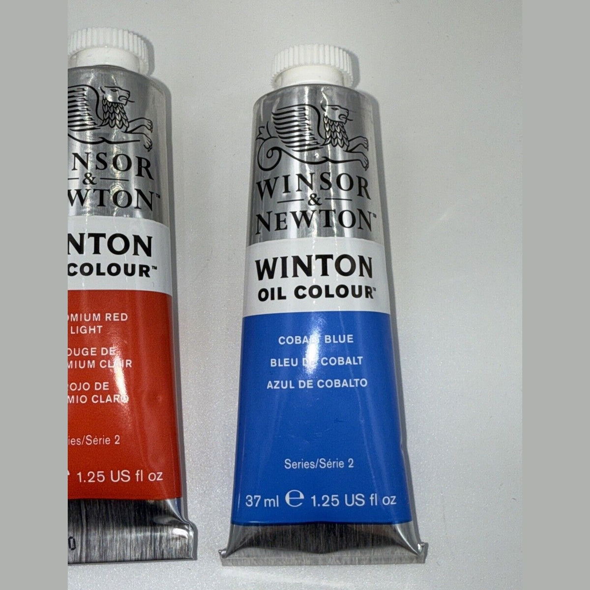 Combo Of 3 Winsor and Newton Winton Oil Colour 1.25 oz. Cadmium 1 Red,2 Blue
