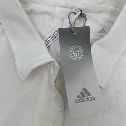$60 Adidas Women’s Ultimate 365 Solid Golf Polo Shirt- White - Medium-New Tags