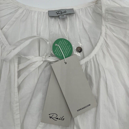 Rails Women’s Long Sleeve Katia Crop Shirt - Beach White- XSmall- New Tag $168