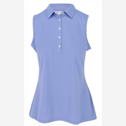 $44 Greg Norman Women’s Freedom Micro Pique Sleeveless Shirt - Peri -Medium-New