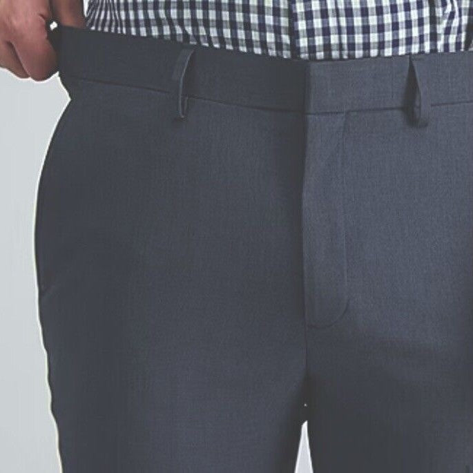 Haggar Men’s Perfect Fit Comfort Straight Slim Fit Dress Pants- Ink - 32Wx34L