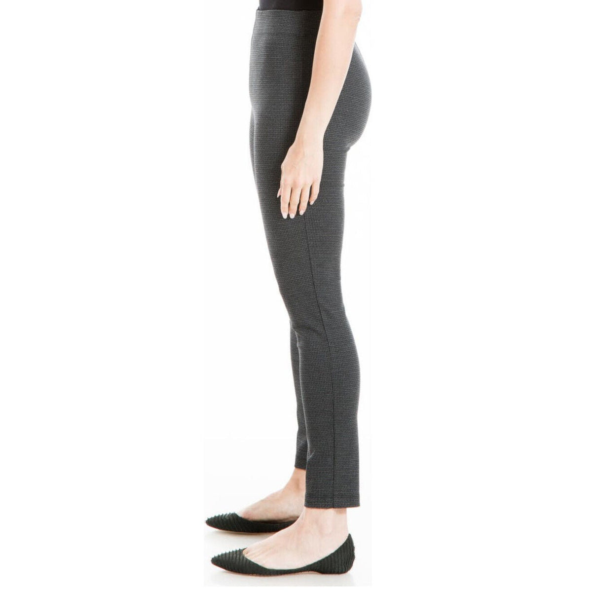 Max Studio Houndstooth Ponte Leggings-Black Charcoal-Small - NWT - $98 MSRP