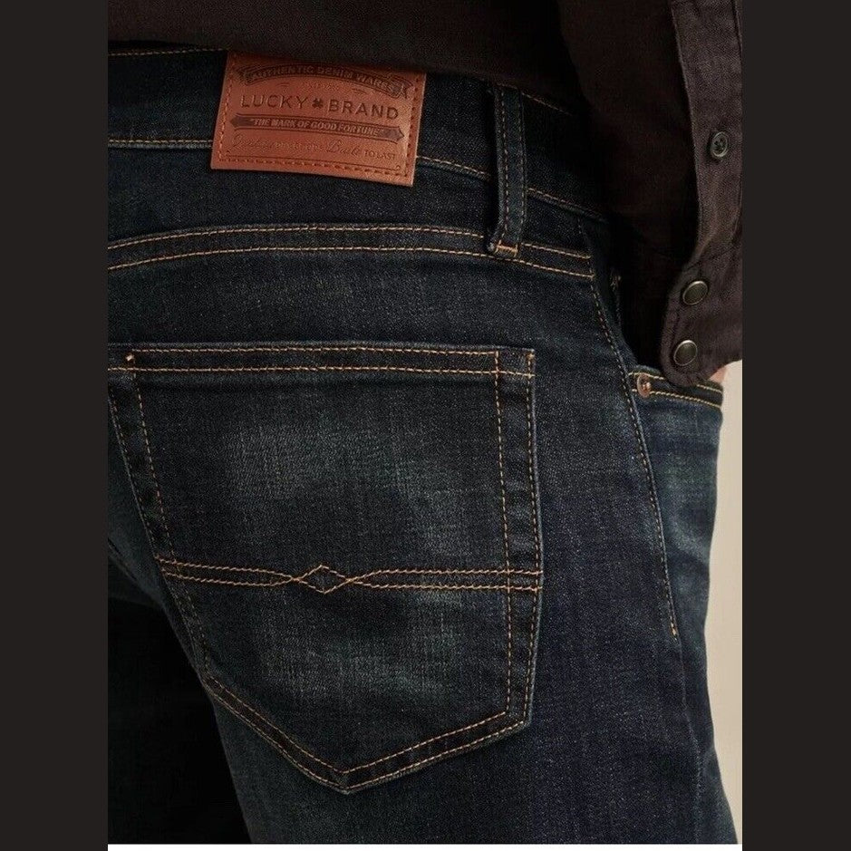 $99 Lucky Brand Jeans Men’s 110 Slim Fit CoolMax-Color Leon Park-32W 32L- New