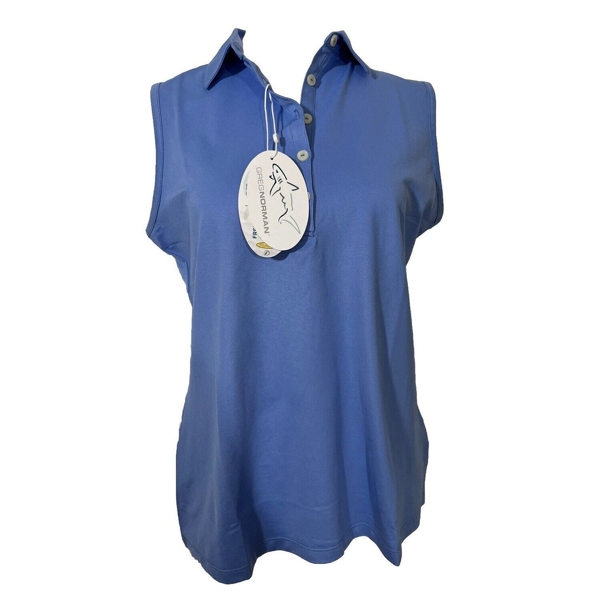 $44 Greg Norman Women’s Freedom Micro Pique Sleeveless Shirt - Peri -Medium-New