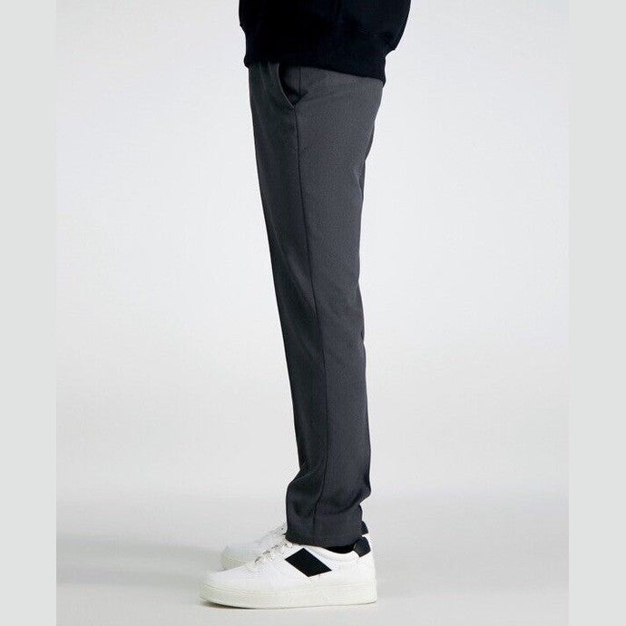 Haggar Men’s Performance Flex Slim Fit Flat-Front Pants-Dark Grey- 29Wx30L