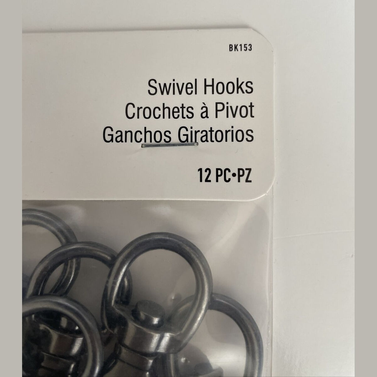 Dritz Swivel Hooks 12pc bk153 Gunmetal
