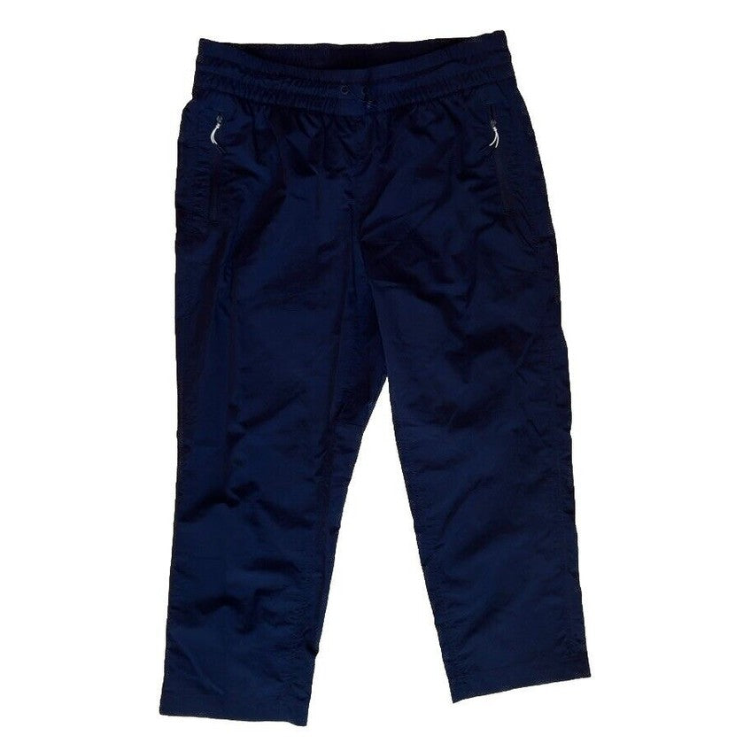 $90 Eddie Bauer Women's Mountain Crinkle Crop Pants-Atlantic Navy- Medium