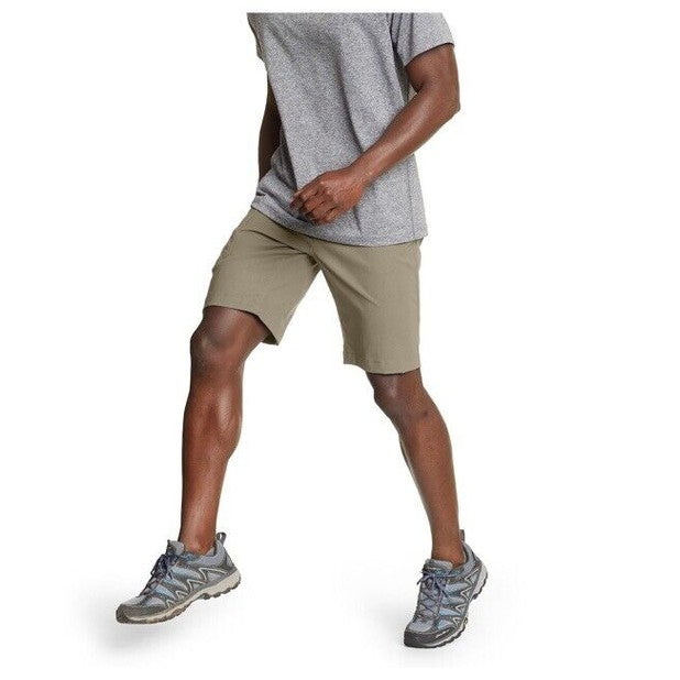 Eddie Bauer Men's Rainier Shorts 11 Inch Hiking Performance-Khaki -30W-New $70