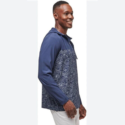 $150 Travis Mathew Men’s Blooming Orchid 1/4 Zip Golf Hoodie-Navy Blue-Large-New