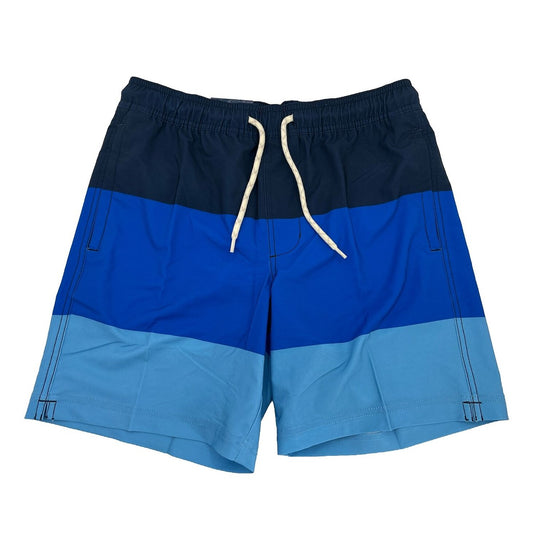 Trinity Coast Men’s Lined Swim 7” Inseam shorts -Blue Tri Color- XSmall- New Tag