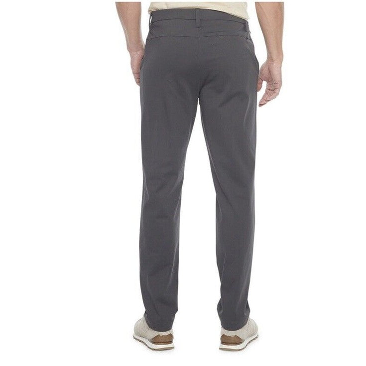 Stylus Chino Pant Regular Fit Slash Dress Stretch - Charcoal Smoke 30W X 30L NEW