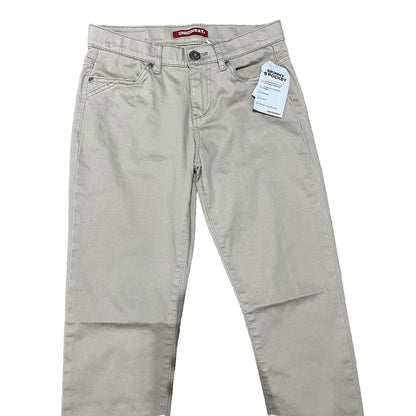 UNIONBAY Juniors' Karma Stretchy High Waisted Skinny Pants-Beige-Size: 3/27W-New