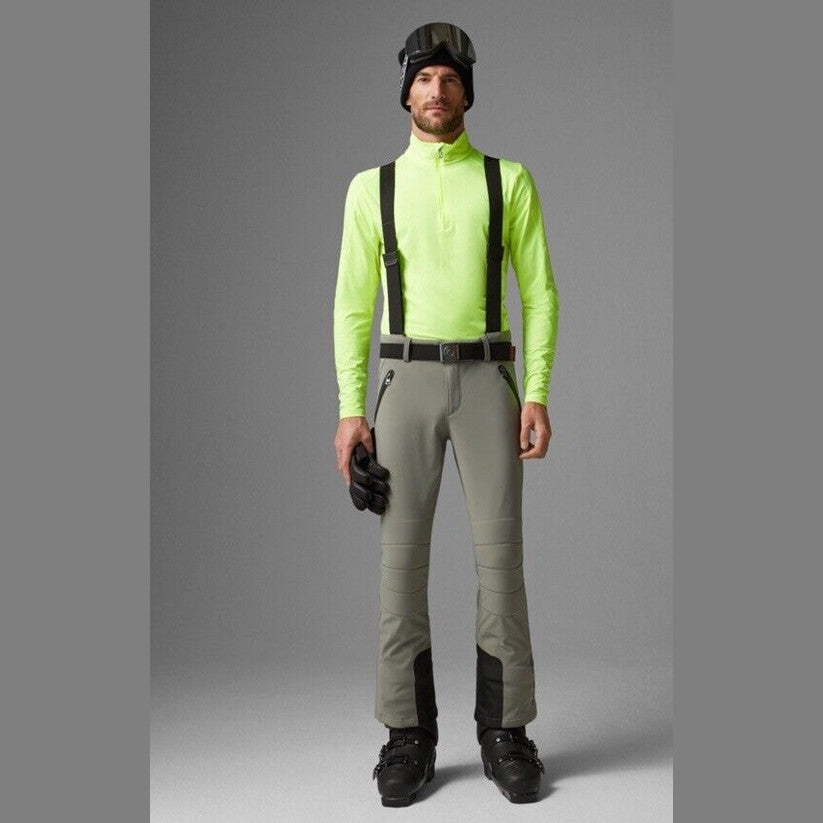 $790 Bogner Men’s Curt Softshell Ski Waterproof Pant- Slate Green-Large-New Tag