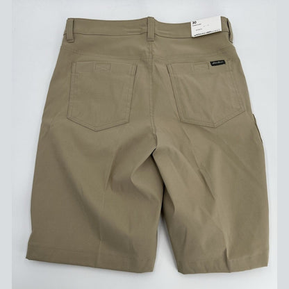 Eddie Bauer Men's Rainier Shorts 11 Inch Hiking Performance-Khaki -30W-New $70