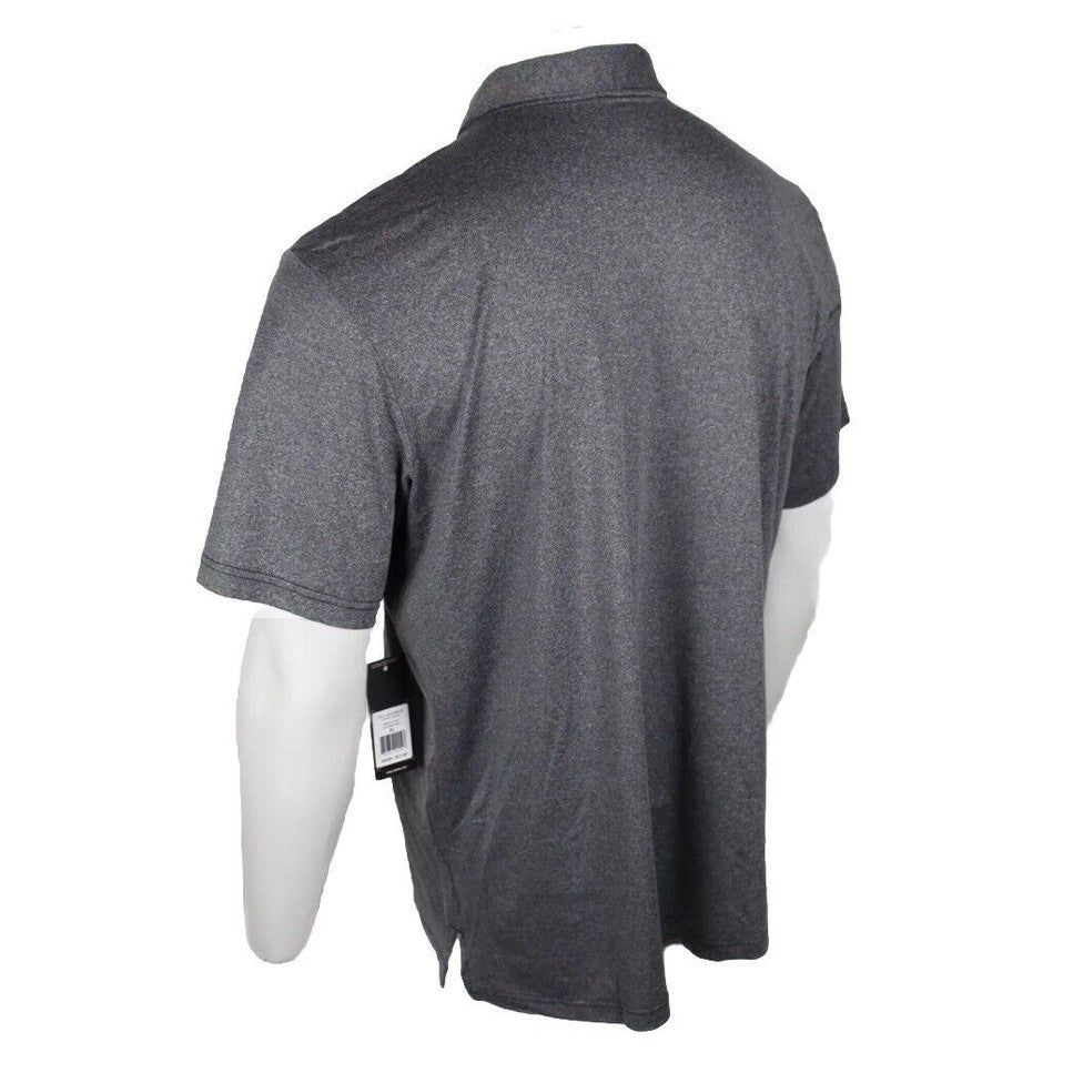 $65 Adidas Men's Golf Polo Ultimate UPF 50 Size XL Grey Heather ADVS20R773-Small