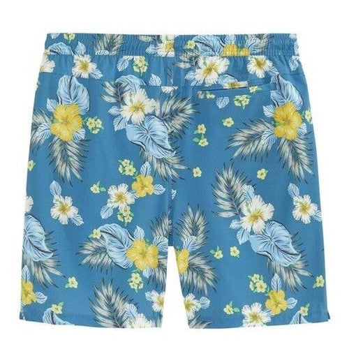 Hurley Men's Hibiscus Camp Stretch Woven Shorts - Medium Blue- Size Medium - New