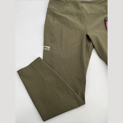 $80 King's Women’s High Waist Freya Leggings Stretch-Leaf Olive-xLarge-New Tags