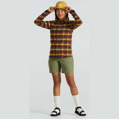 $180 FjallRaven Women’s Rider’s Flannel Plaid Thick Shirt- Flag Multi-Small-New