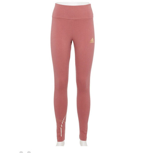 adidas Women’s Holiday Lights Graphic HIGH-WAISTED LEGGINGS- Wonder Red-￼Large