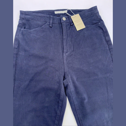 $150 Peter Millar Women's Karlie Stretch Sateen High Rise Pant-Navy-Size: 8-NEW
