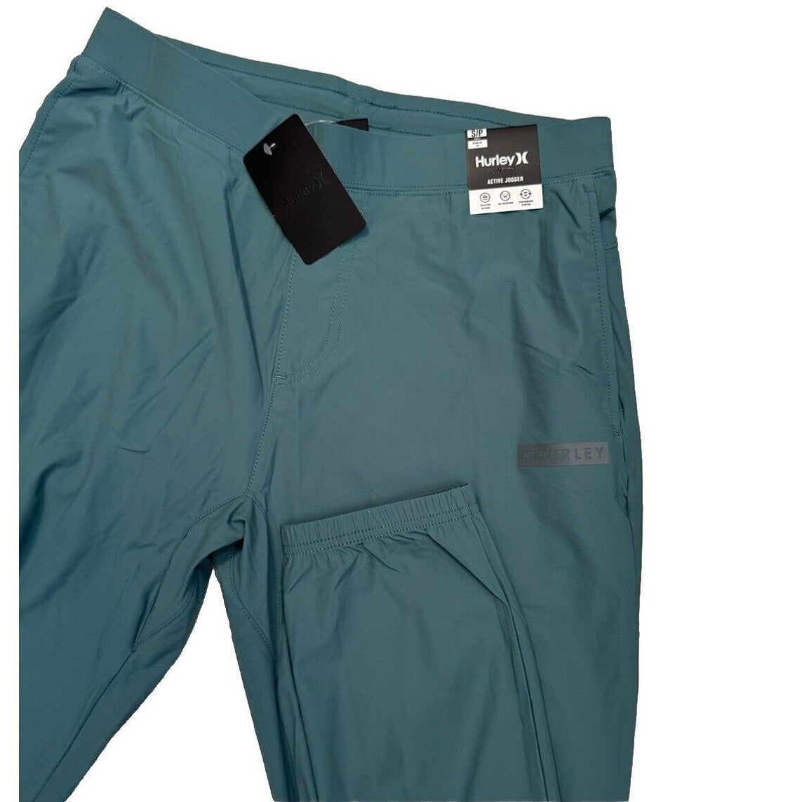 $60 Hurley Men's Bootcamp Active Woven Joggers- Lone Pine Green - Small - New