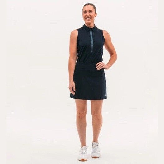 Foray Golf Women's Sleeveless Printed Back Golf Polo- Pressed Floral-Small- NWT