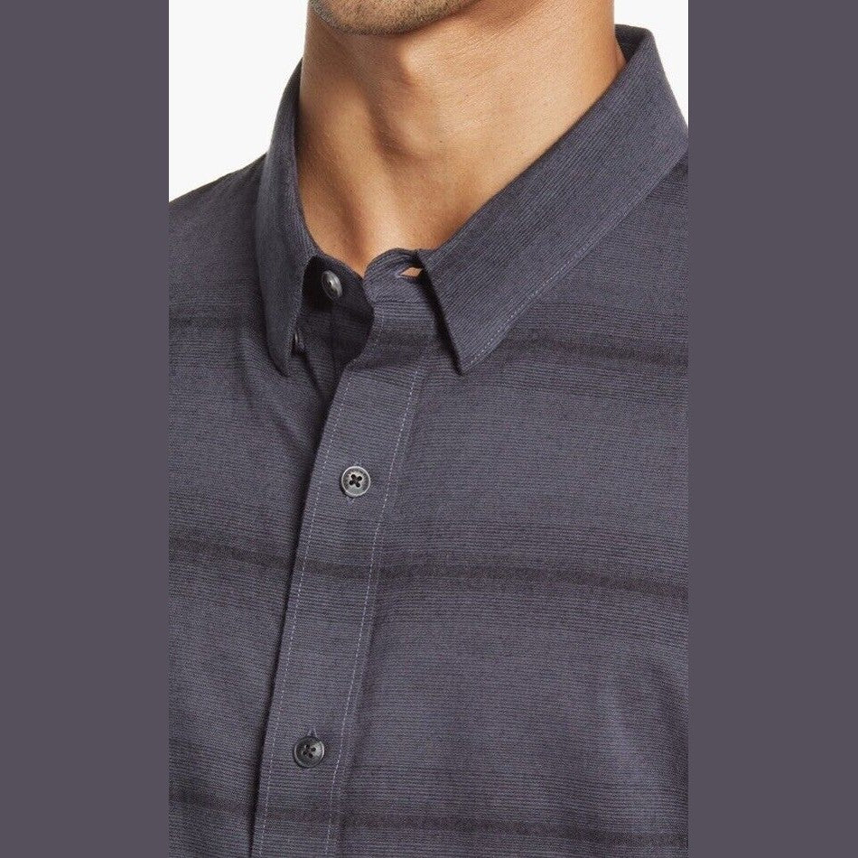 $125 Travis Mathew Men’s Stretch Stripe Button Long Sleeve Shirt- Zeke-Small-New