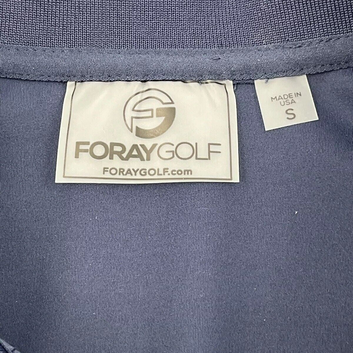 Foray Golf Women’s Zip front sleeveless Polo Shirt-Navy- Small-NEW Tag $130