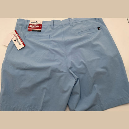 Grand Slam Performance Stretch Golf Shorts Mens -Chambray Blue- 40W- New $65