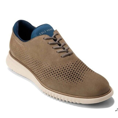 $160 Cole Haan Men's 2.ZeroGrand Wingtip Oxford- Irish Coffee - Size: 9.5M- New