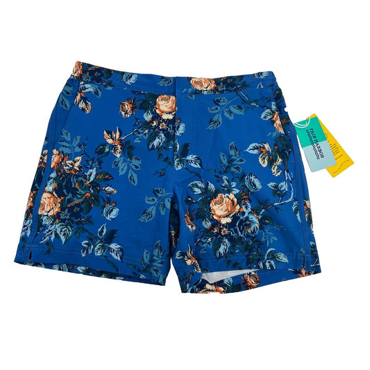 $68 Fair Harbor Men’s The Sextant Casual Swim Trunks- Blue Rose -34W -New Tags
