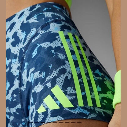 $85 Adidas Women Adizero Booty Elite Running tights shorts IT5775- Blue- Medium