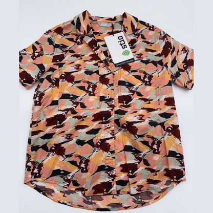 $109 Stio Women’s Marion Brush Stroke Camp Shirt Button Up-Size: Small- NWT