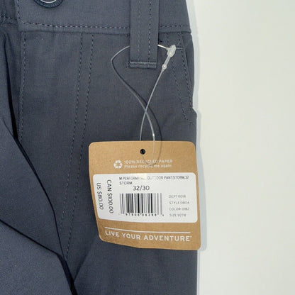$80 Eddie Bauer Men’s Straight Fit Performance Pants- Storm Grey- 32Wx30L