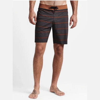 $89 Roark Men’s The Passage Primo Boardshorts Trunks Drawstring-Char Brown-34W