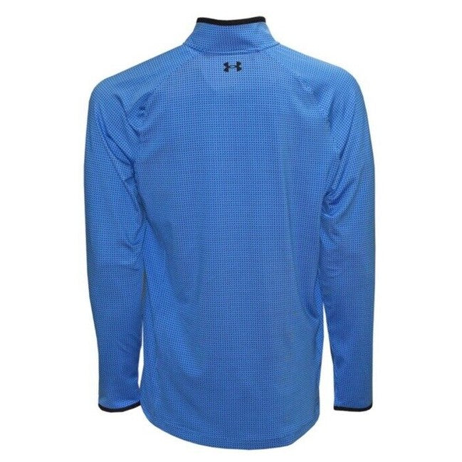 $75 Under Armour Men’s T2 Half Moons Print 1/4 Zip Golf Top - Blue- Medium -New