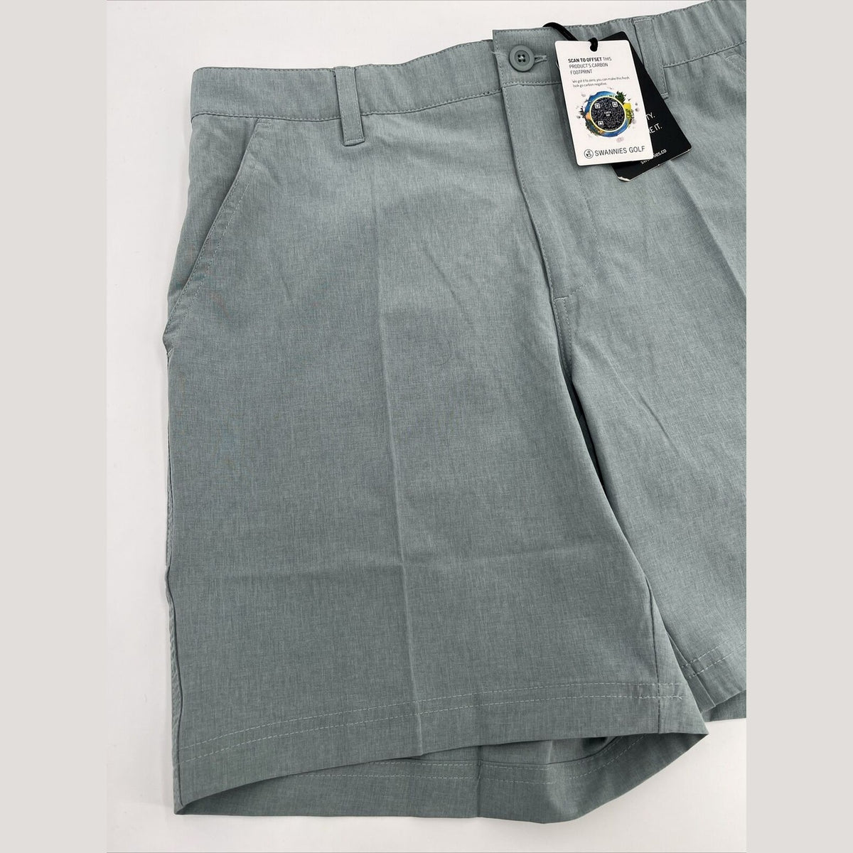$70 Swannies Men’s Sully Golf Shorts Performance Stretch Waistband-Slate-Size:30